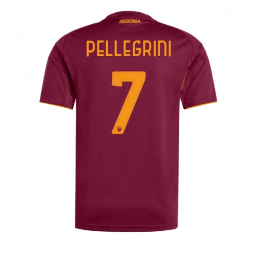 Maglia Calcio AS Roma Lorenzo Pellegrini #7 Prima Divisa 2025-26 Manica Corta